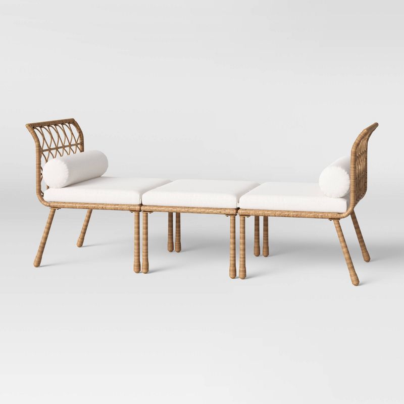 Rattan Daybed with Roll-Up Cushion - Opalhouse™