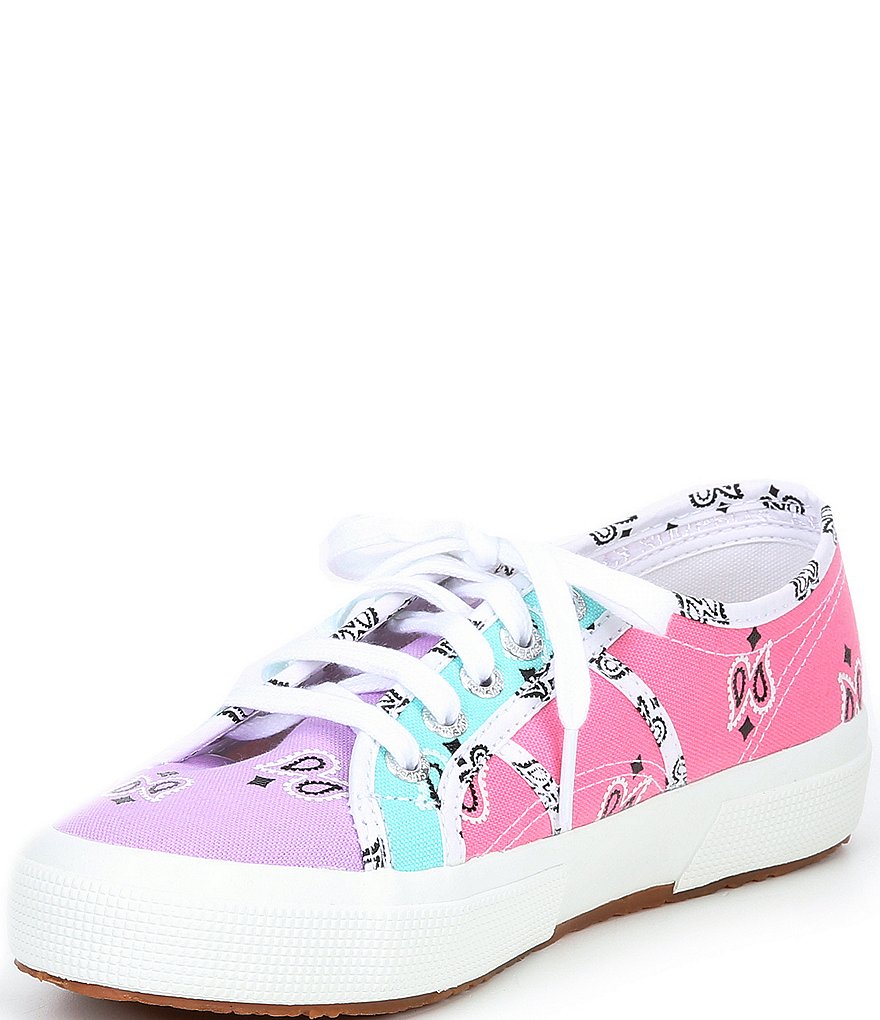 Superga 2750 Bandana Mix Print Lace-Up Sneakers