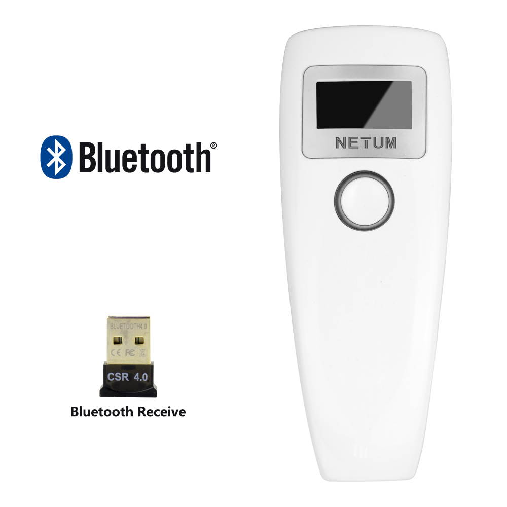 Plugadget Portable Bluetooth CCD Barcode Scanner Bar Code Reader for Android and ios iphone