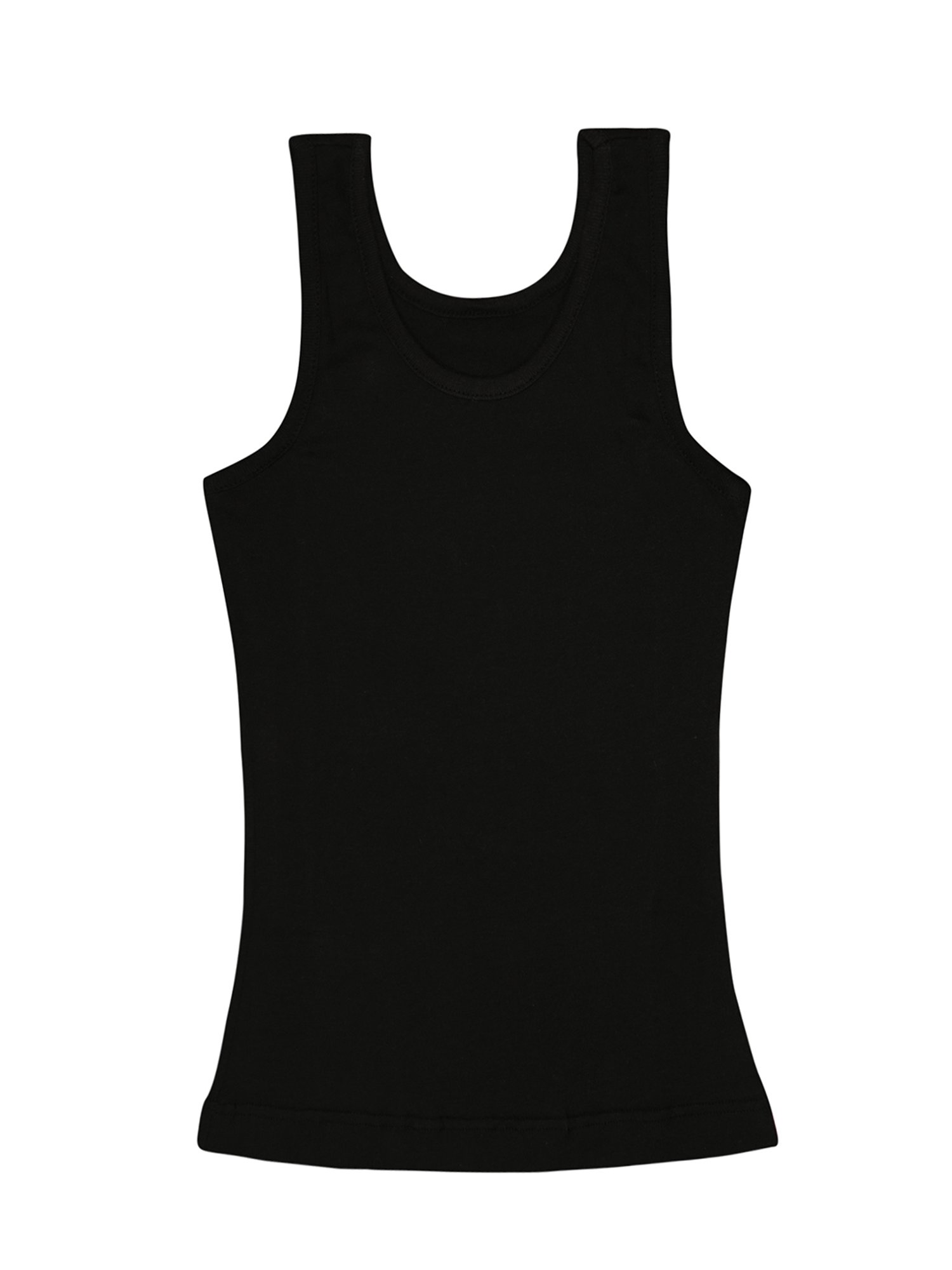 Bodycare Kids Black & White Solid Camisole (Pack Of 4)