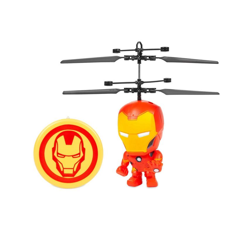World Tech Marvel 3.5" Iron Man Flying Figure IR Helicopter