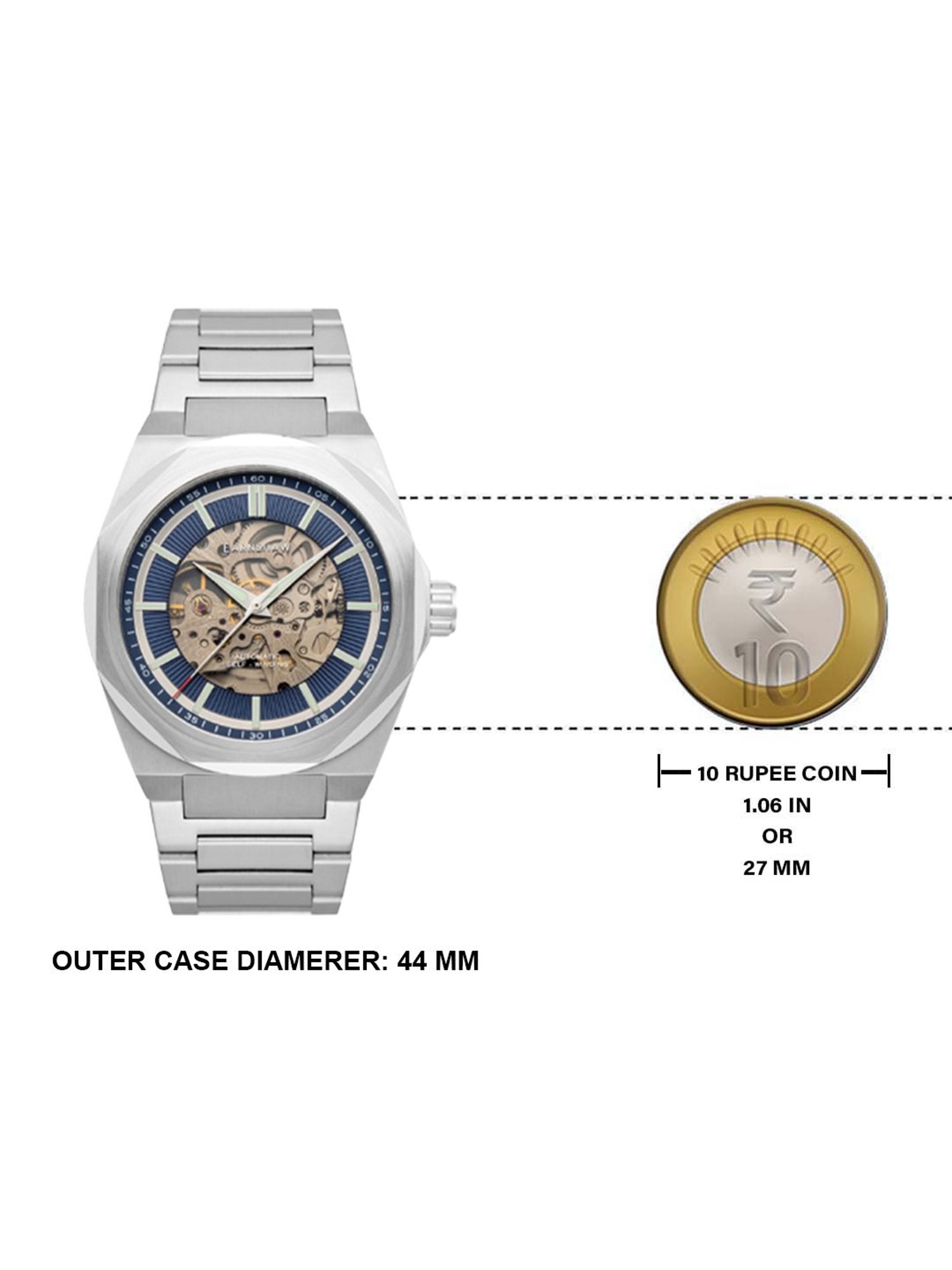 EARNSHAW ES-8182-33 Discovery Clark Automatic Watch for Men