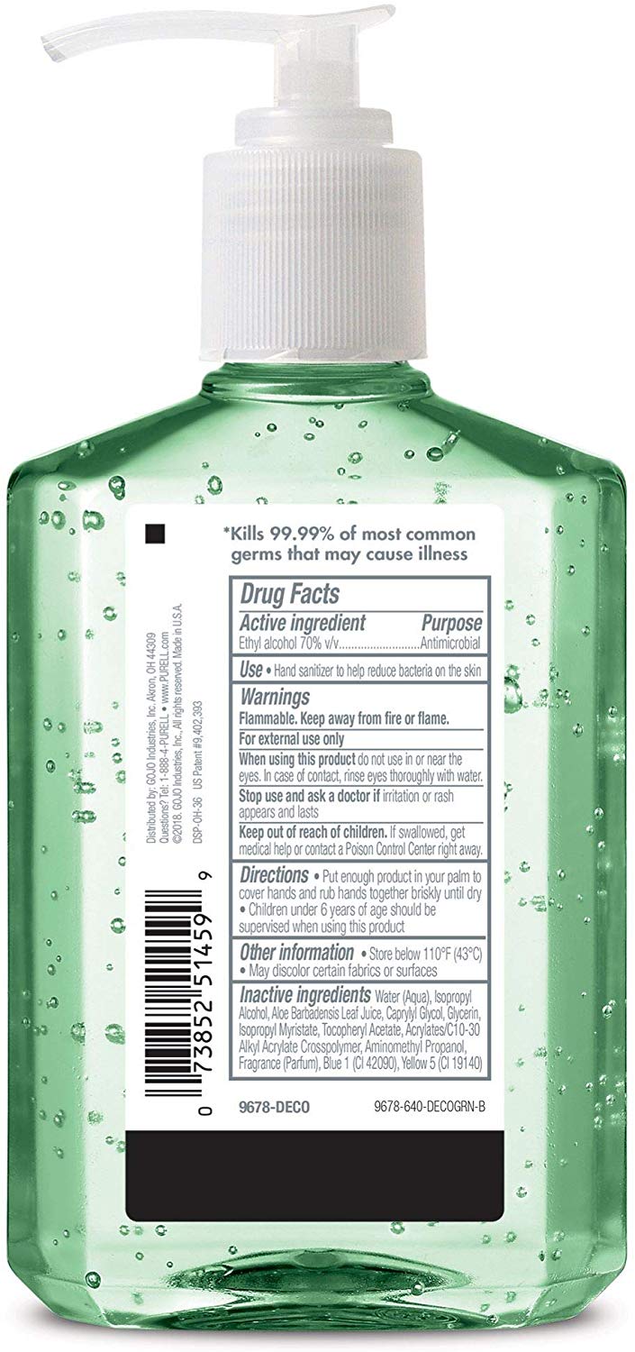 Purell Advanced Hand Sanitizer Refreshing Aloe - 8 oz