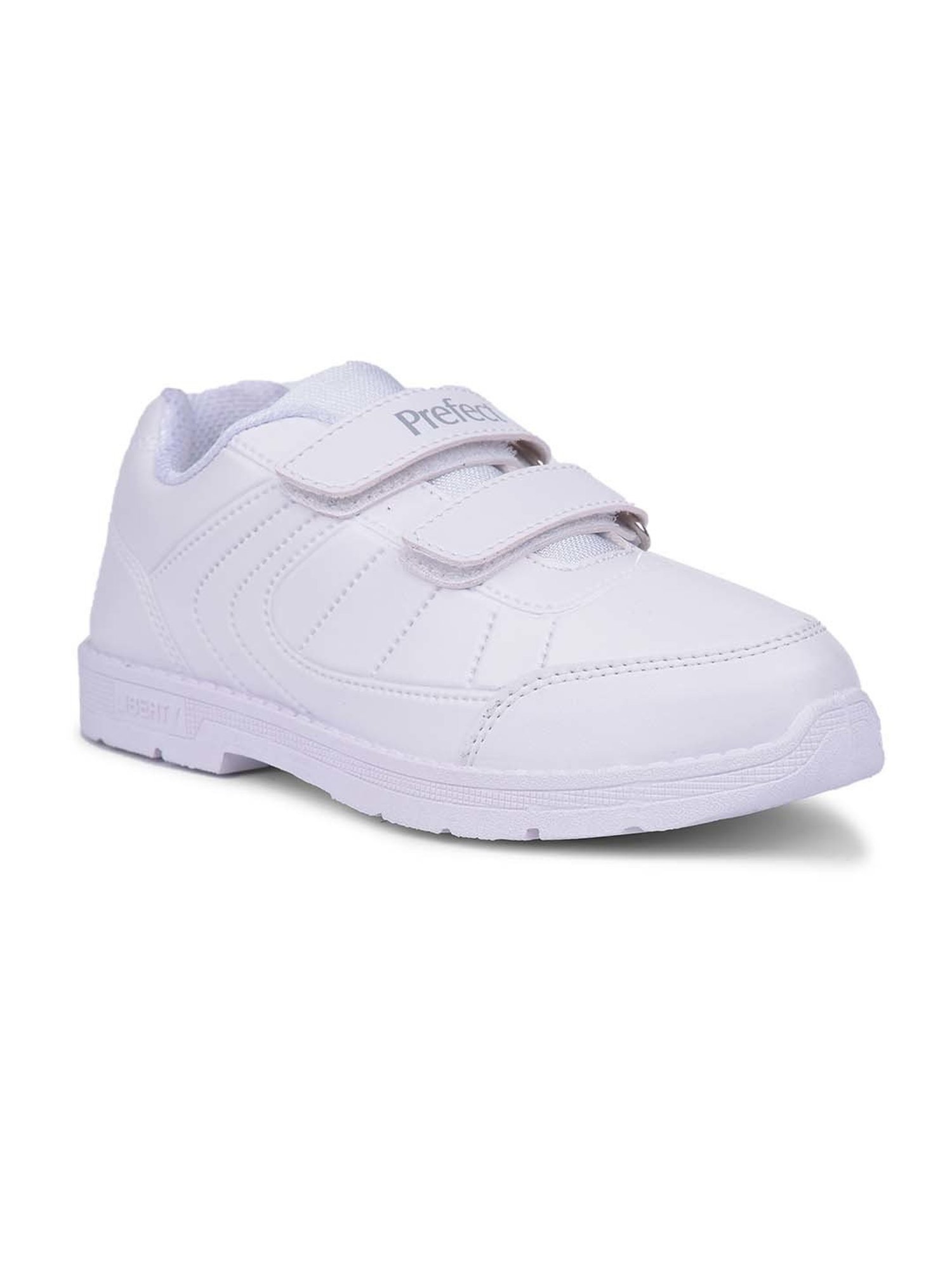 Prefect By Liberty Kids White Velcro Shoes