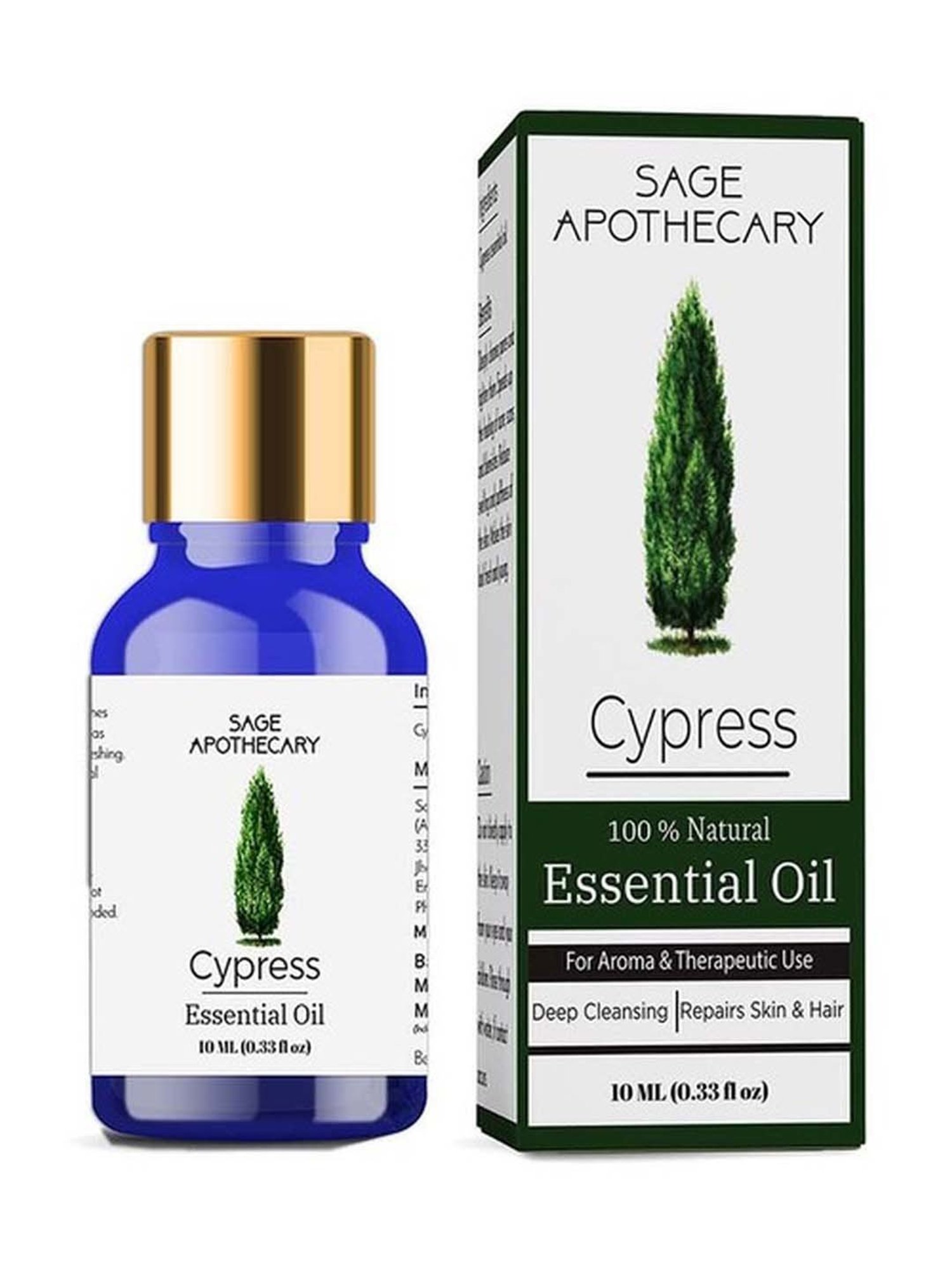 Sage Apothecary Cypress Essential Oil - 10 ml