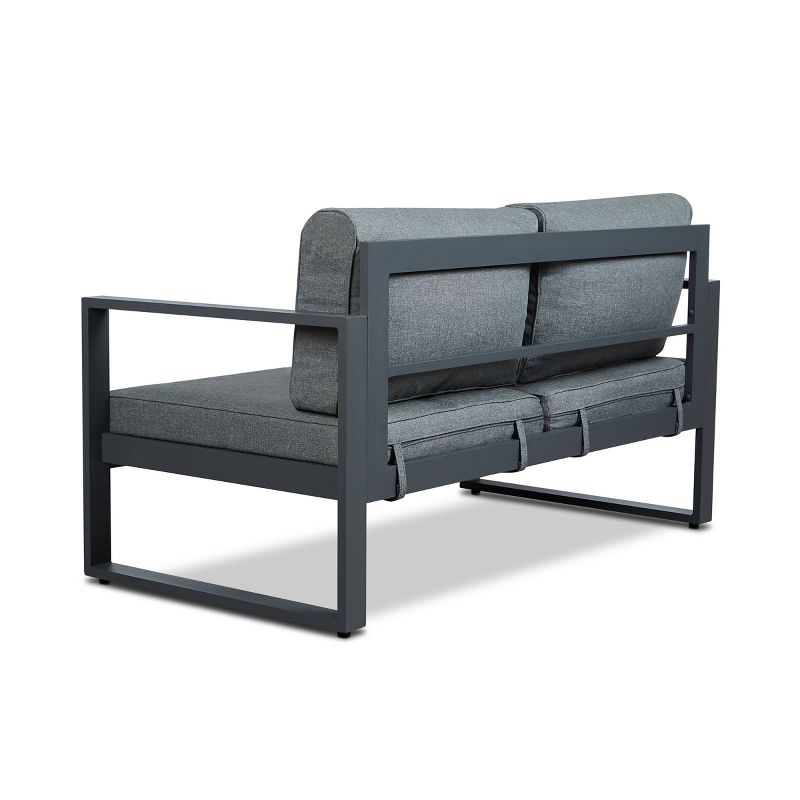 Baltic Patio Patio Loveseat Gray - Real Flame