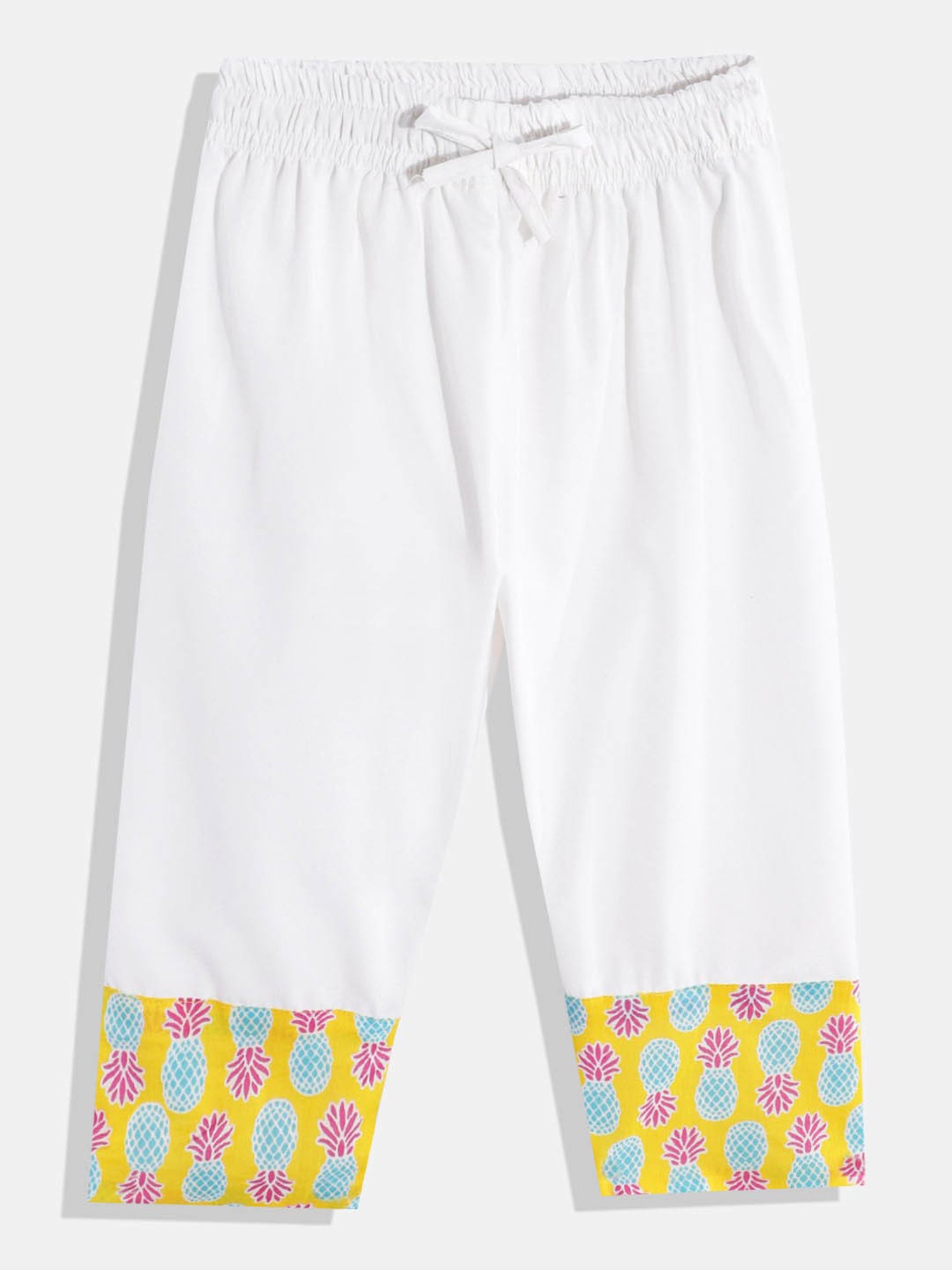 READIPRINT FASHIONS Kids Yellow & White Printed Full Sleeves Kurta with Pyjamas