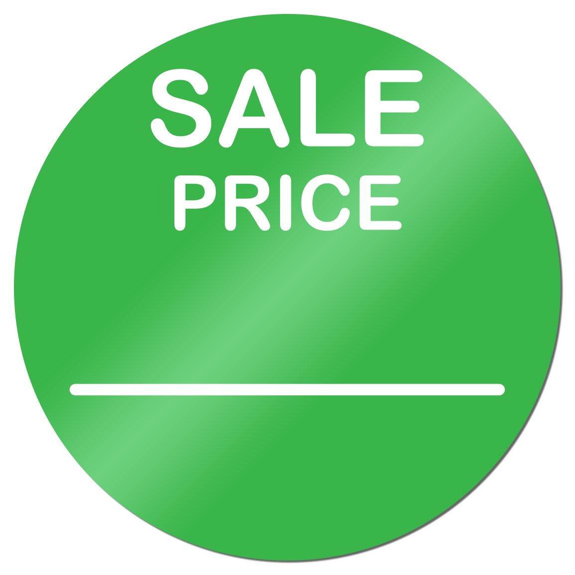 Sale Price 2 inch Round Sticker Label Retail Store Tag Green 900 Labels