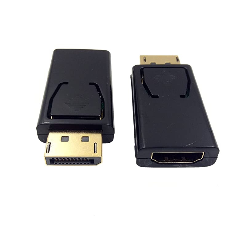 DP to HDMI Adapter  1080P Gold Plated DisplayPort to HDMI Male to Female Converter Adapter 13V Black