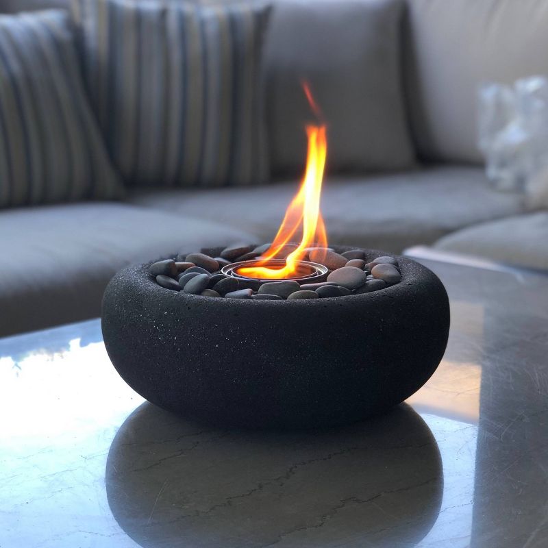 Zen Outdoor Table Top Fire Bowl - Graphite - Terra Flame