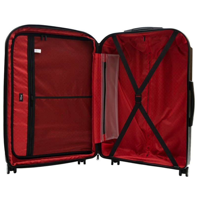 FUL Disney Mickey Mouse Textured 29" Hardside Rolling Suitcase - Black