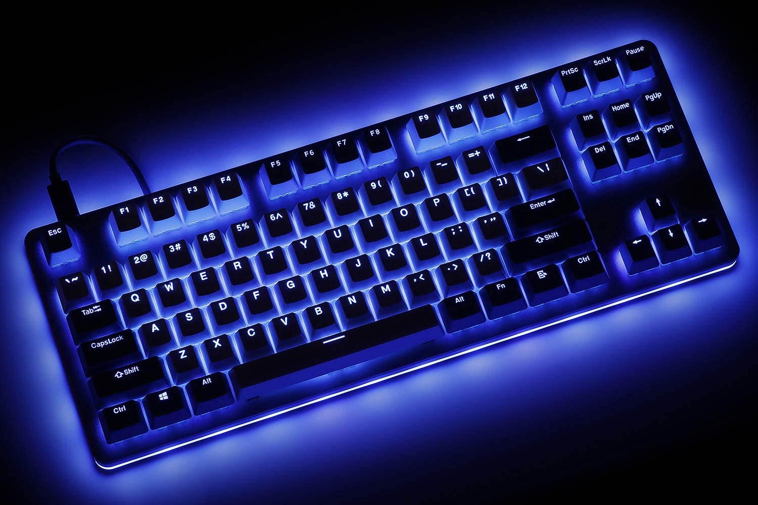 Drop Skylight Series Keycap Set &mdash; Doubleshot PBT, OEM Profile, Shine-Through, Backlit, for Cherry MX Switches & Clones, and CTRL, ALT, ENTR, TKL, and 61, 87, 104, and 108-key layouts (Black)