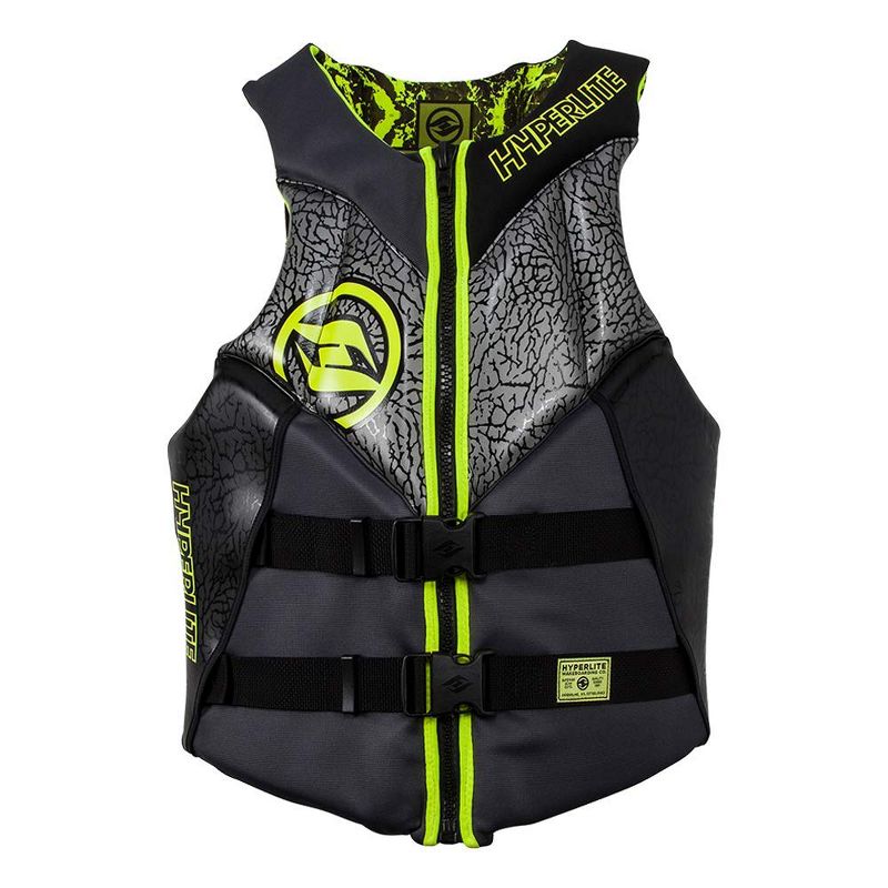 Hyperlite 86000135-HO Mens Medium Indy Neo Life Vest with Flex Zones, Green