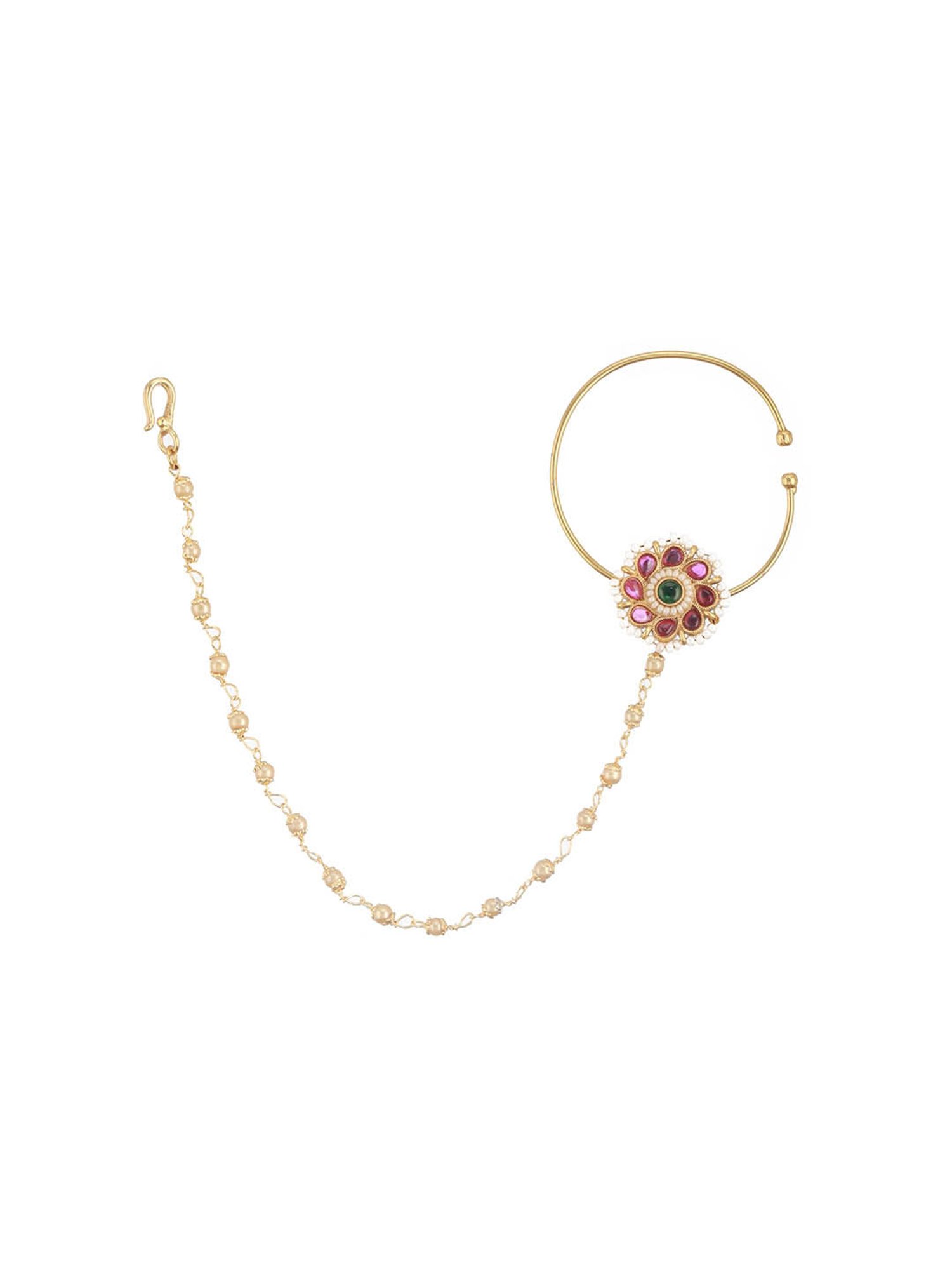 Teejh Aahna Silver Nose Ring