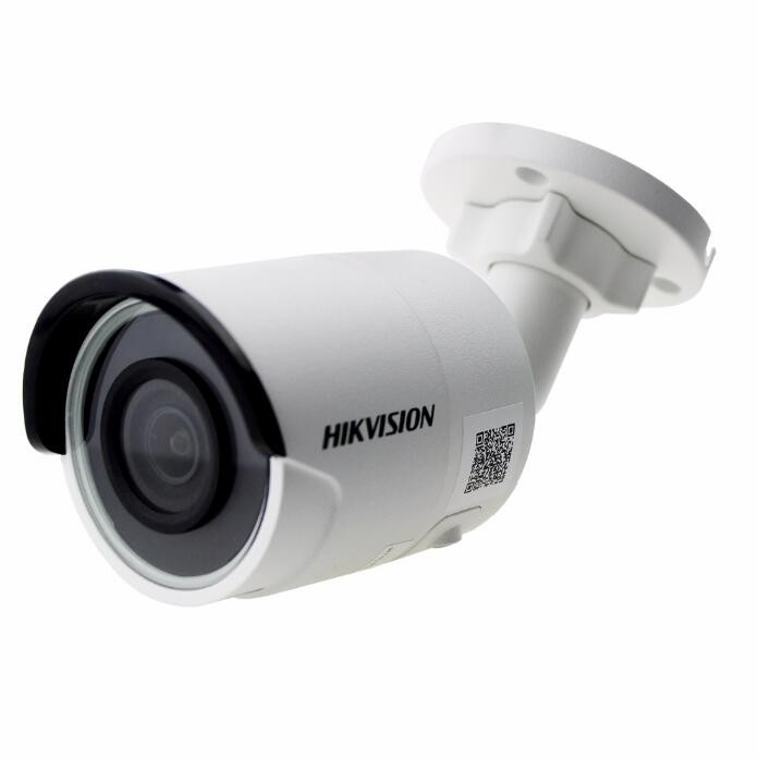 Hikvision Original English System H.265 Bullet IP Camera PoE DS-2CD2043G0-I 4MP CMOS IR Network Video Surveillance with SD Card Slot Face Dectection(1-Pack, 2.8mm Lens)