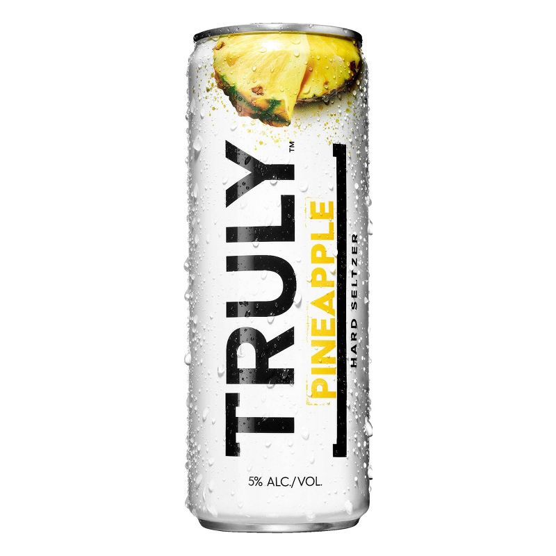 Truly Pineapple Hard Seltzer - 6pk/12 fl oz Slim Cans