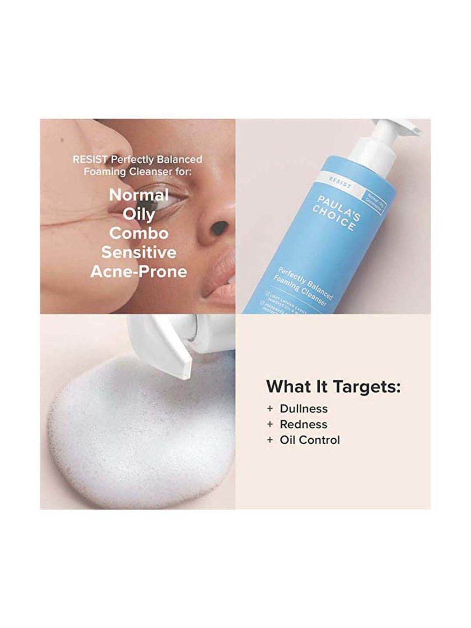 Paula's Choice Resist Perfectly Balanced Foaming Cleanser Face Wash 190 ml