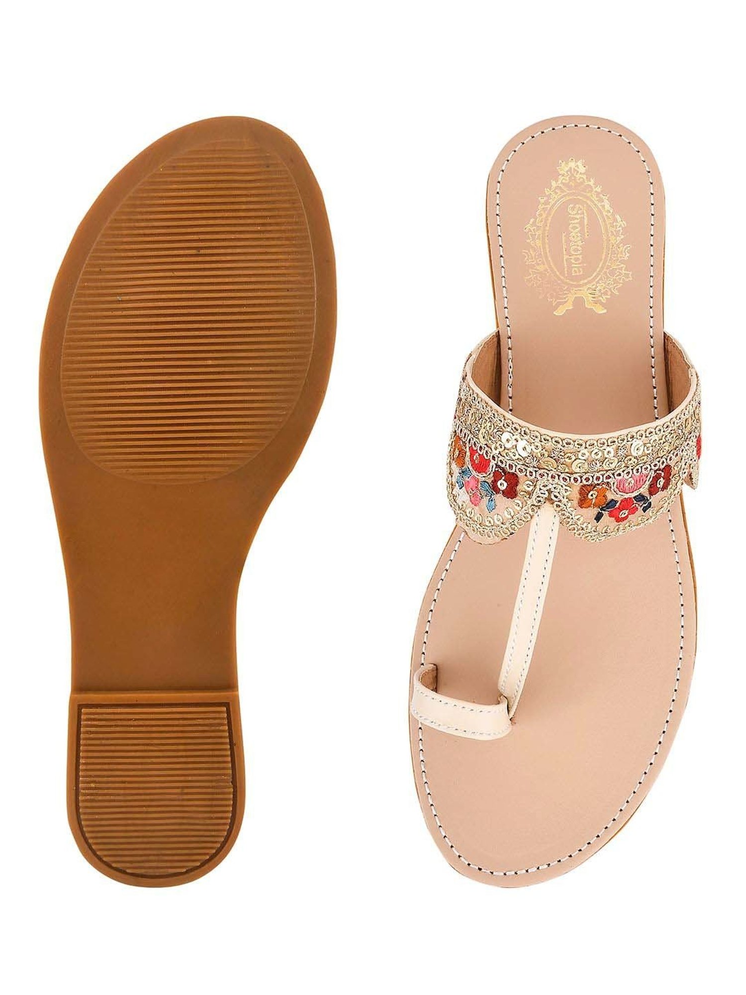 Shoetopia Kids Black Toe Ring Sandals