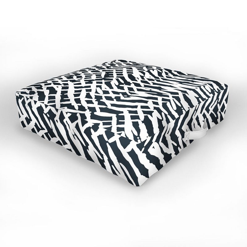 Ninola Design Japandi Texture Marks Outdoor Floor Cushion - Deny Designs
