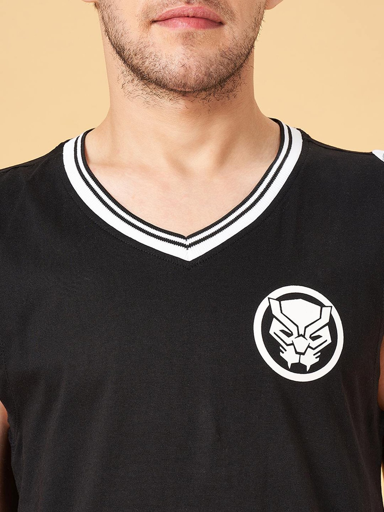 Sf Jeans By Pantaloons Jet Black Slim Fit Vest