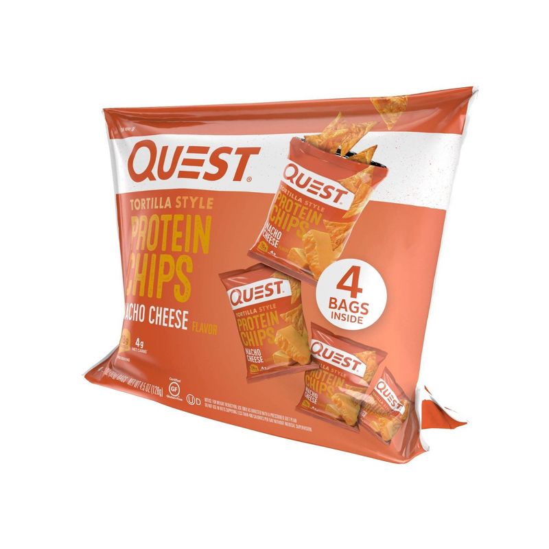 Quest Tortilla Style Protein Chips - Nacho Cheese - 4ct/4.5oz