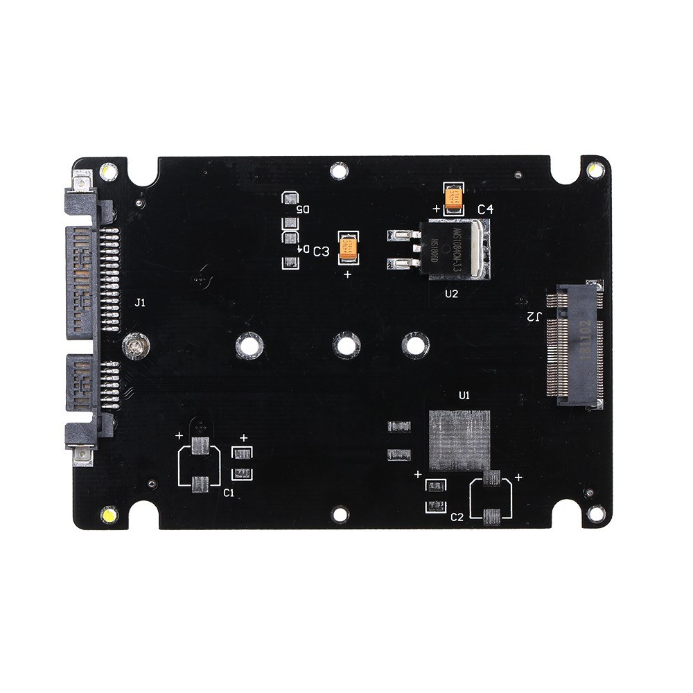 NGFF M.2 SSD to 22Pin SATA III Converter Adapter with 2.5'' Enclosure 2280 2260 2242 2230 SSD