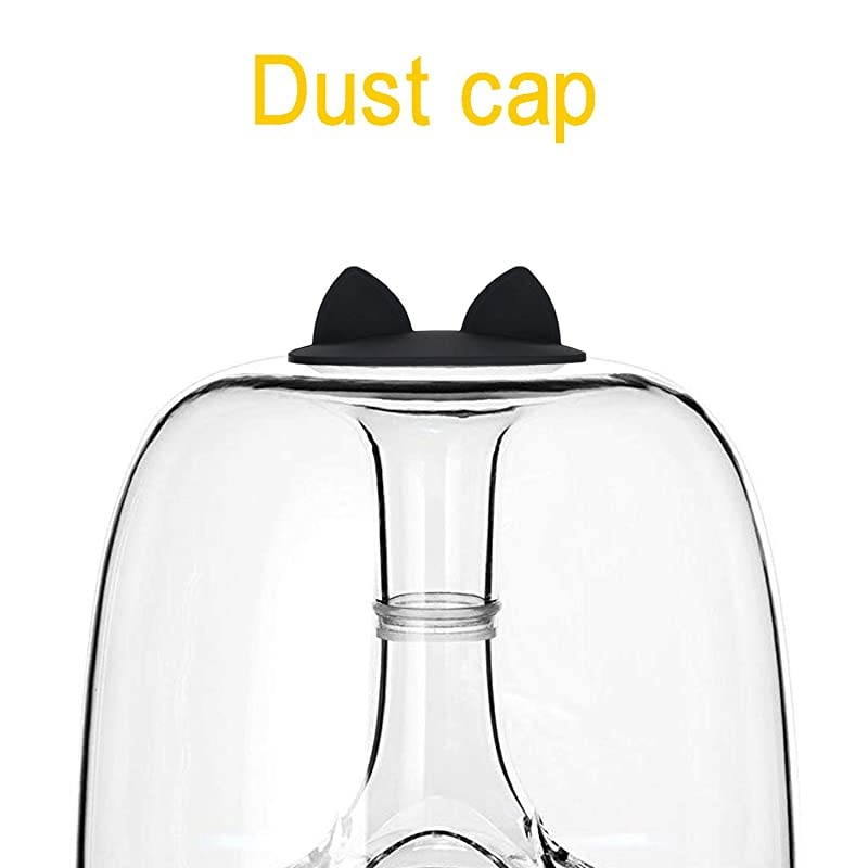 Kardon Speaker Antidust Cover Silicone Lip for Kardon Soundsticks II III and Aura Studio 1 2 Bluetooth Transparent Speaker System Cat Black