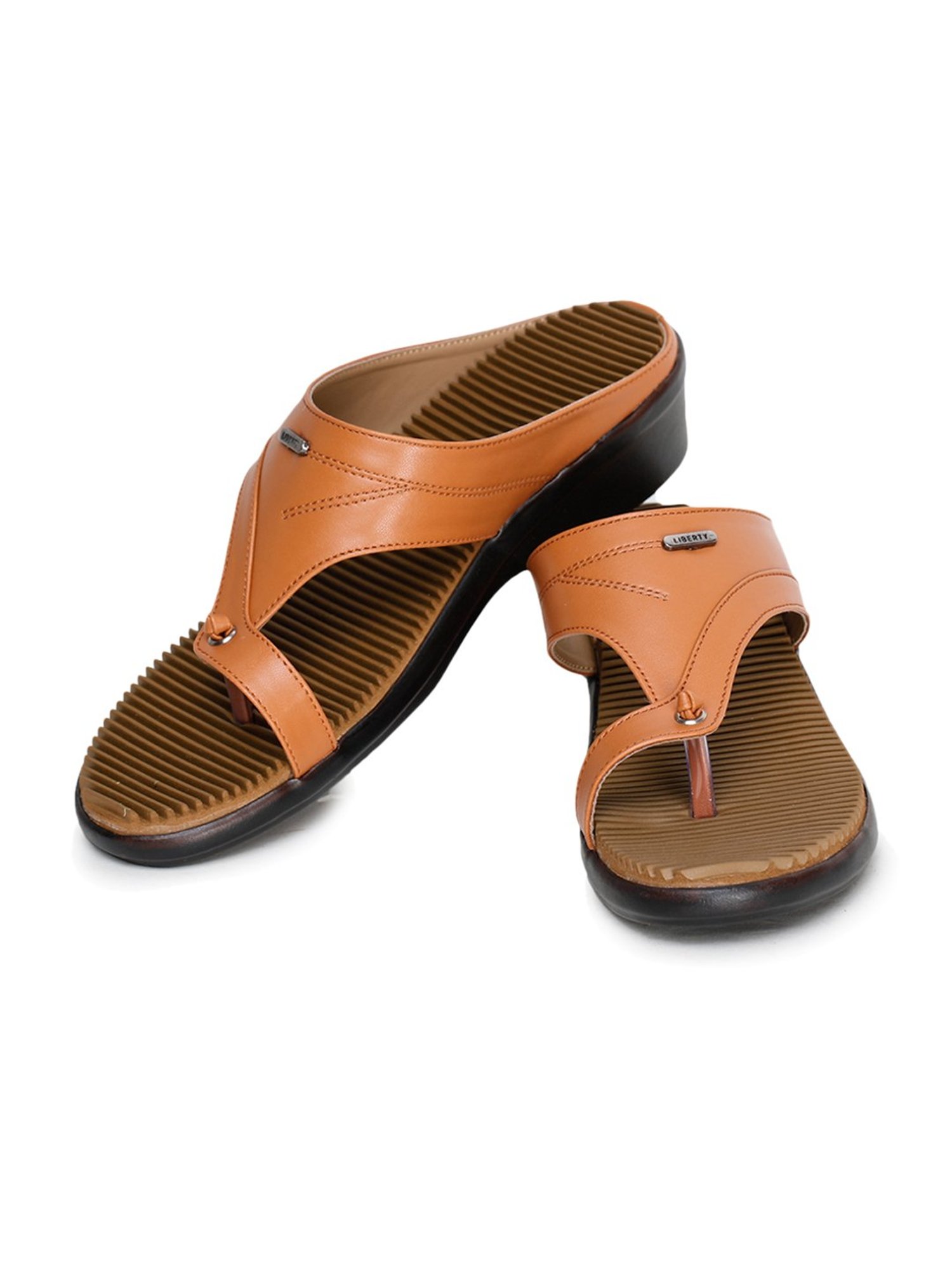 Liberty Tan Toe Ring Wedges