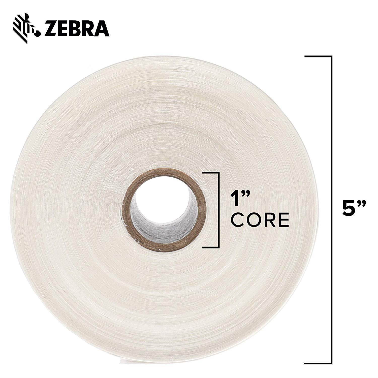 Zebra - 4 x 4 in Direct Thermal Paper Labels, Z-Perform 2000D Permanent Adhesive Shipping Labels, Zebra Desktop Printer Compatible, 1 in Core - 6 Rolls