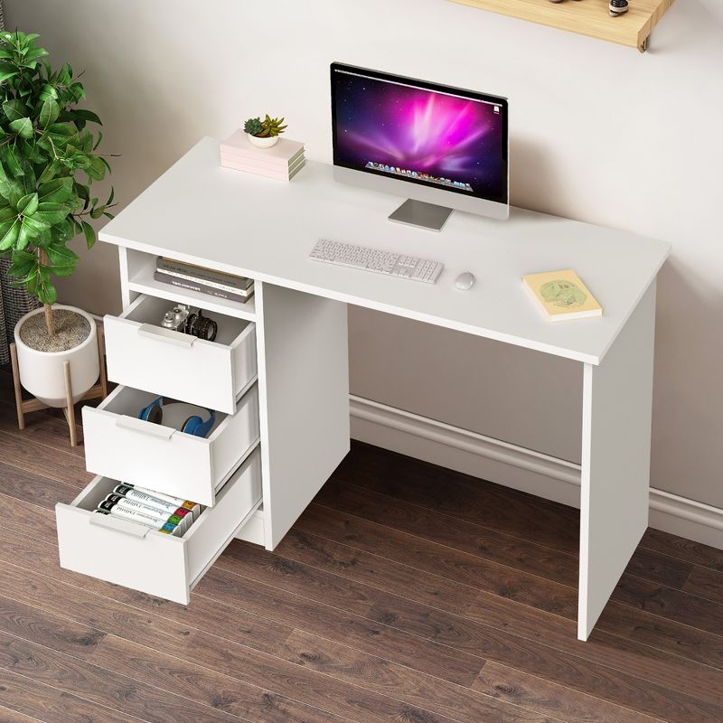 Oren Lacquer Desk White Safavieh - Safavieh