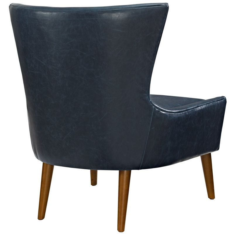 Keen Upholstered Vinyl Armchair Blue - Modway