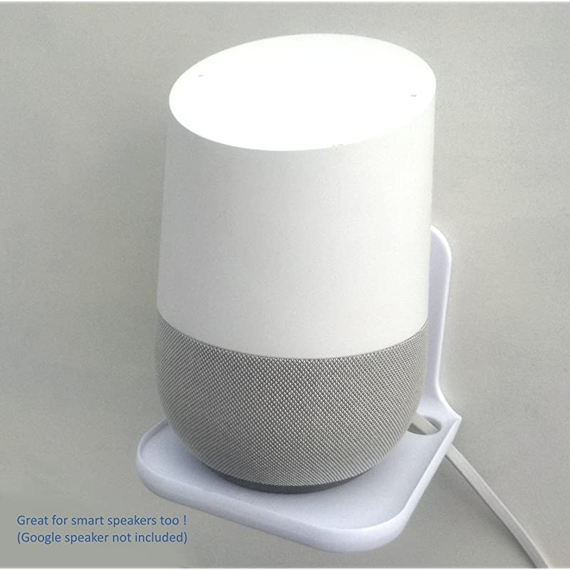 4" White Stick-On and Removable Shelf Including 2 Removable Adhesive Strips per Shelf