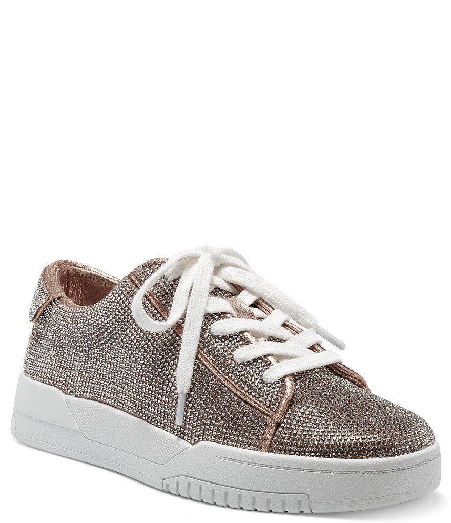 Jessica Simpson Silesta Rhinestone Lace-Up Sneakers