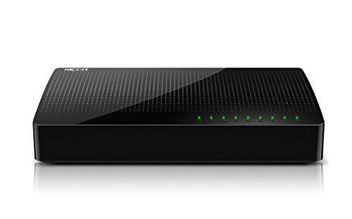 Nexxt Solutions 8-Port Gigabit Fast Ethernet Network Switch [Naxos800G] | Smart Plug and Play Unmanaged Desktop Switch with Internet Splitter & 10/100/1000 Mbps Speeds