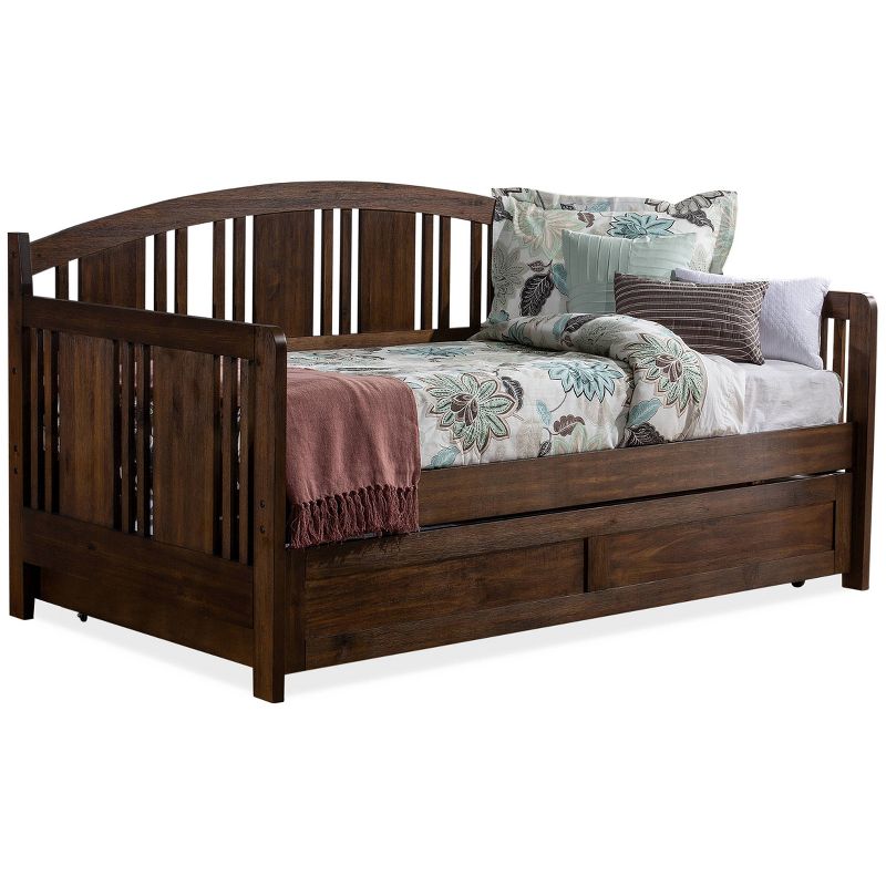 Dana Wood Daybed With Trundle Unit Twin Brushed Acacia - Hillsdale Furniture