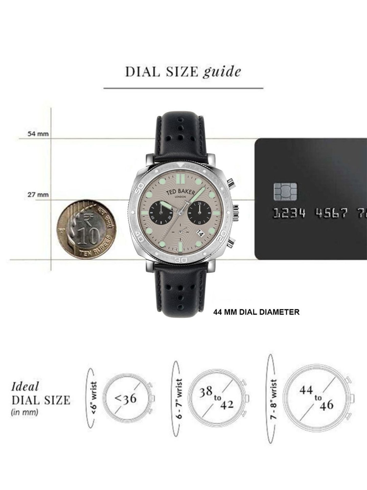 Ted Baker BKPCNF201 Chronograph Watch for Men