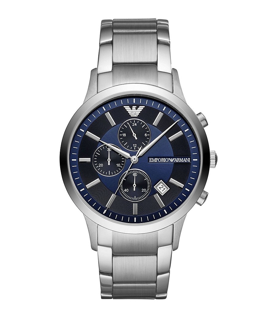Emporio Armani Renato Silver Stainless Steel Bracelet