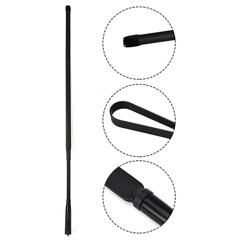 TC79 Goose Tube+Foldable Military Antenna SMAFemale Dual Band 144430MHz 31inch790mm Antenna for BAOFENG UVSeries Two Way Radio for Kenwood TKSeries HYT Linton Series Walkie Talkie