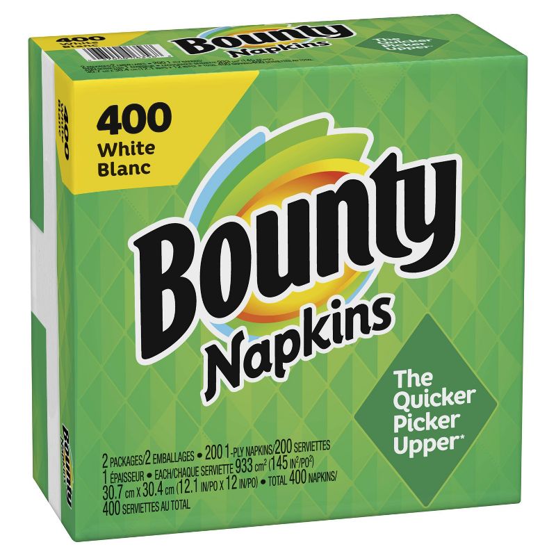 Bounty Paper Napkins White - 400ct