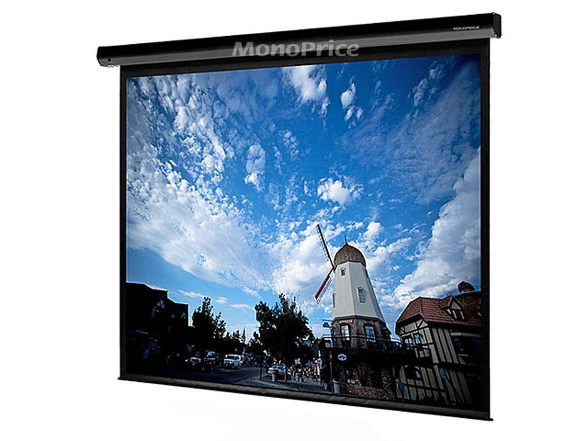 120-inch_ 16:9 Matte White Fabric Motorized Projection Screen