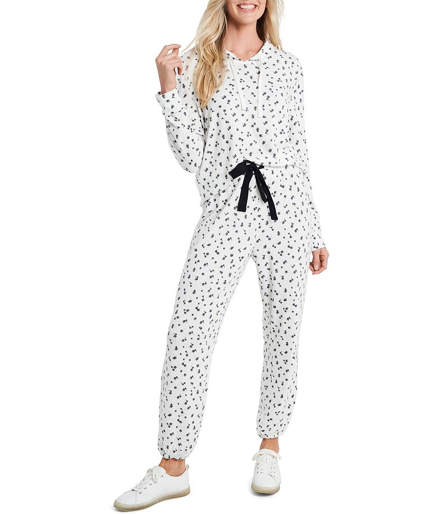 CeCe Long Sleeve Floral Lounge Hoodie