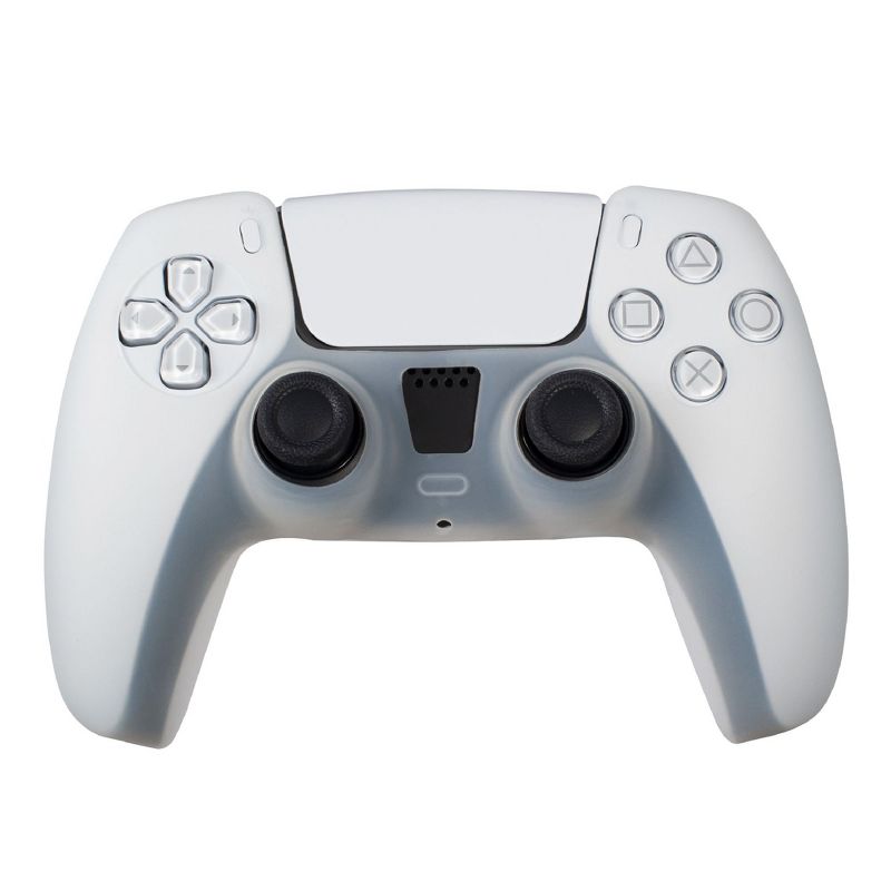 Insten Controller Grip Cover Case Compatible with PS5 Controller - Protective Silicone Skin, White