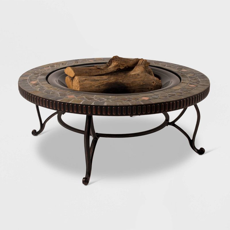 Pleasant Hearth 34" Elizabeth Slate Fire Pit