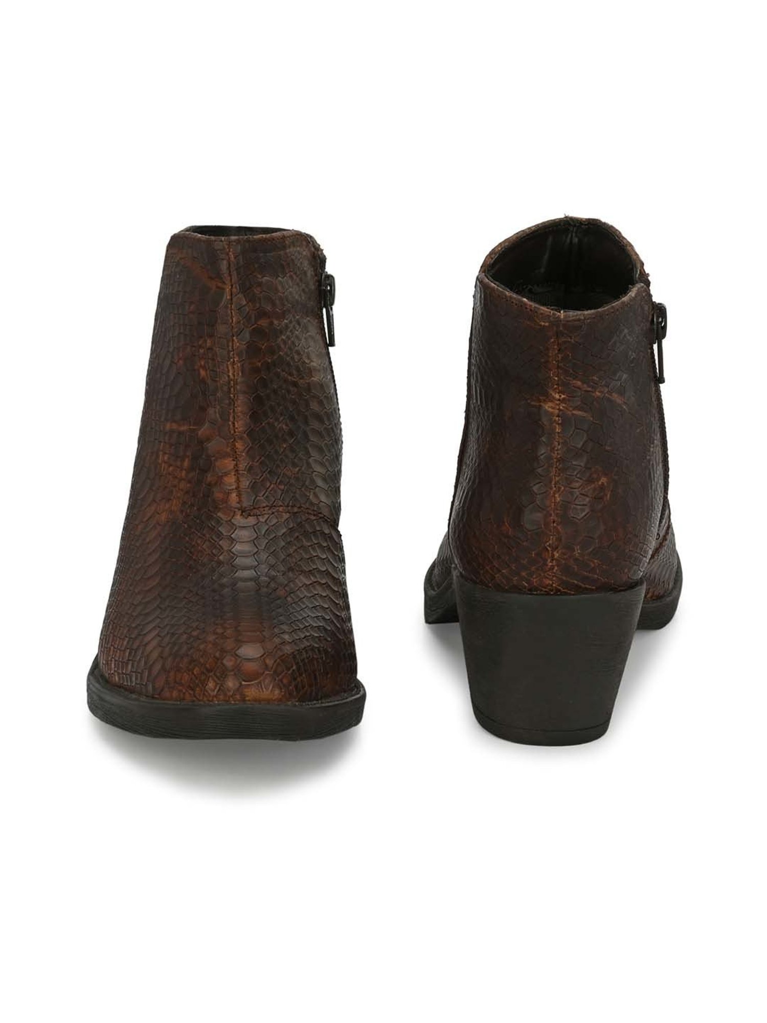 Carlo Romano Women's Dark Brown Casual Boots
