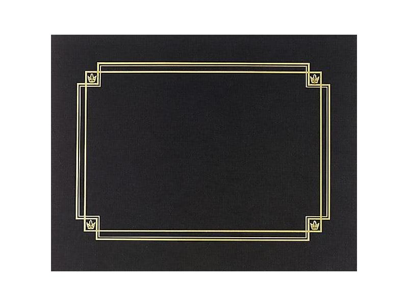 Great Papers Premium Textured Certificate Holder, Black 938603