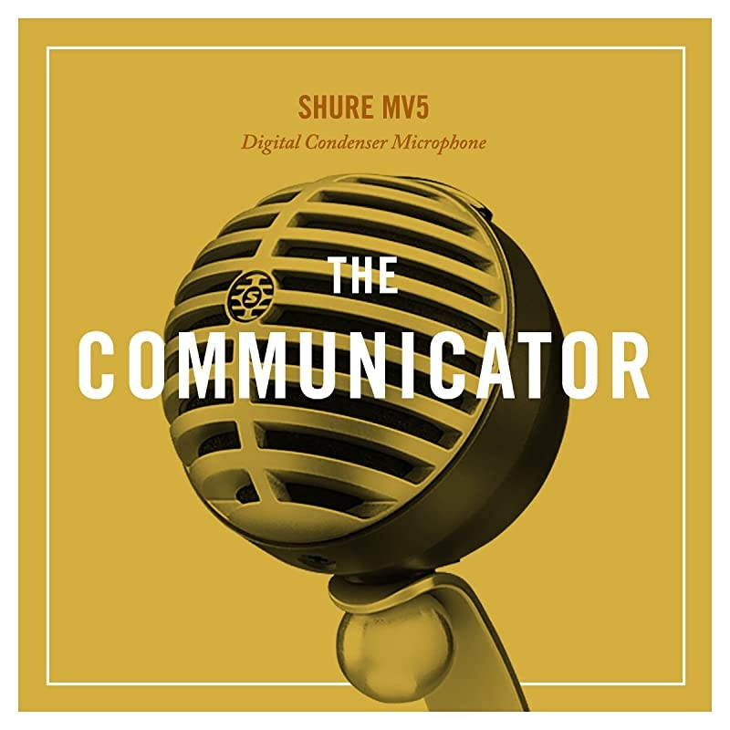 MV5 Digital Condenser Microphone (Black) + USB & Lightning Cable