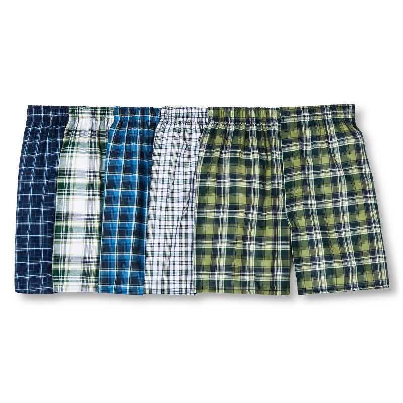 Hanes Men's 5pk Red Label Boxer Shorts Tartan - Colors May Vary XXL