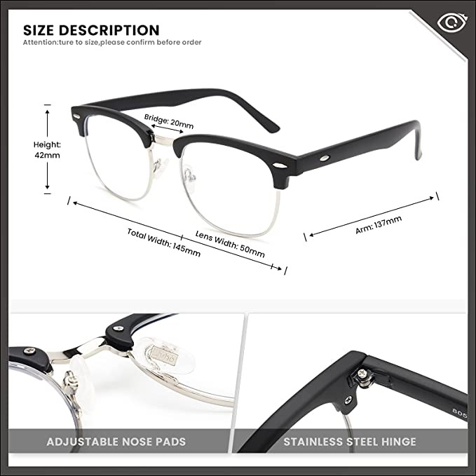 Blue Light Blocking Glasses,Computer Gaming Glasses, Anti Eyestrain/Filter Ray Lens, Sleep Better for Women Men