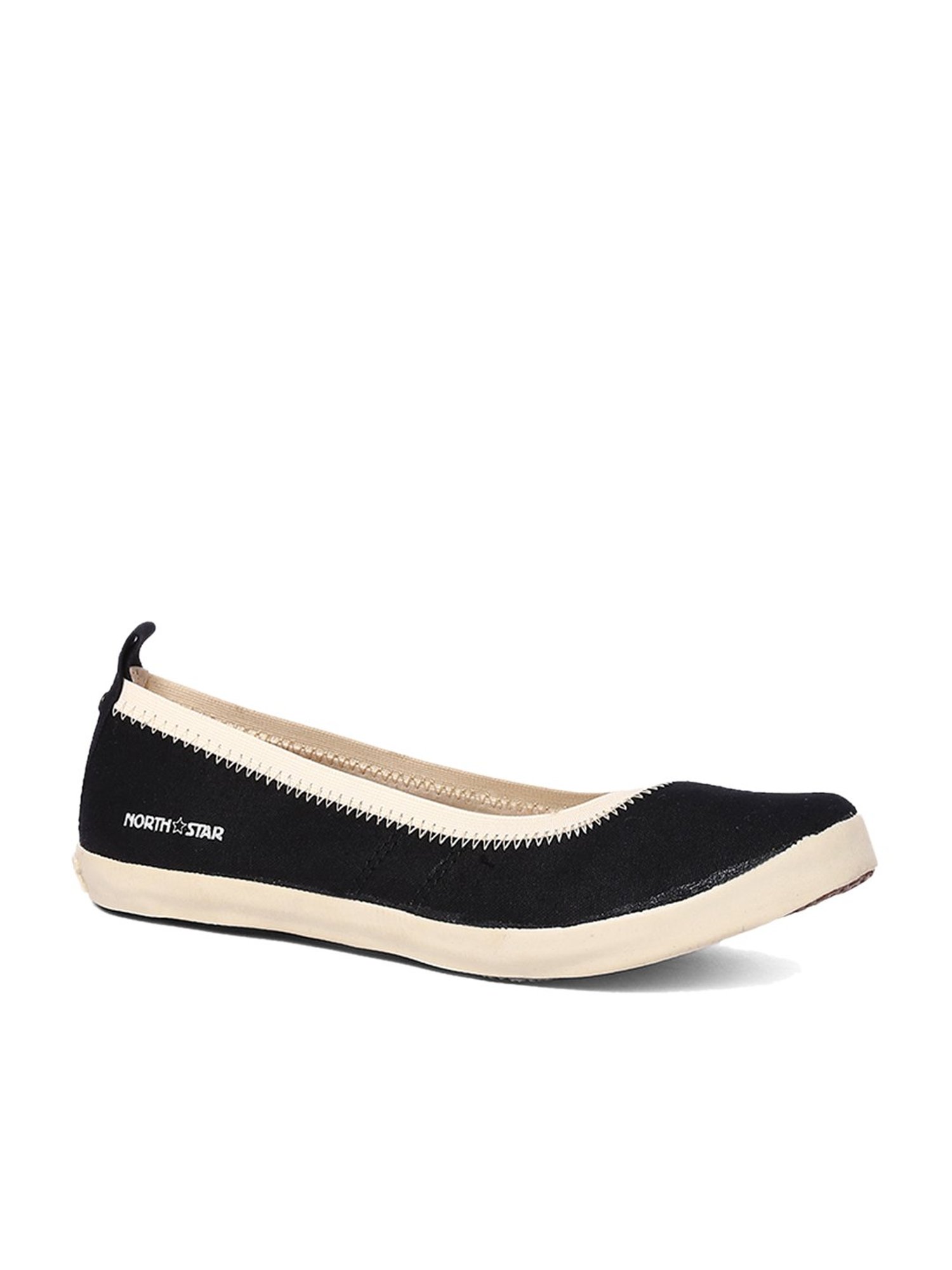 North Star by Bata Women's Black Flat Ballets