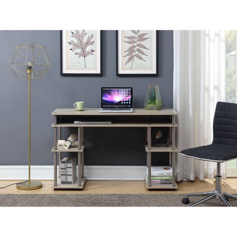 No Tools Student Desk Ice White - Breighton Home